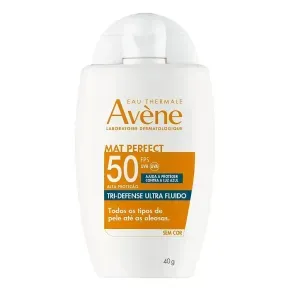 Protetor Solar Facial FPS50 Avene Mat Perfect Tri-Defense Ultra Fluido 40g